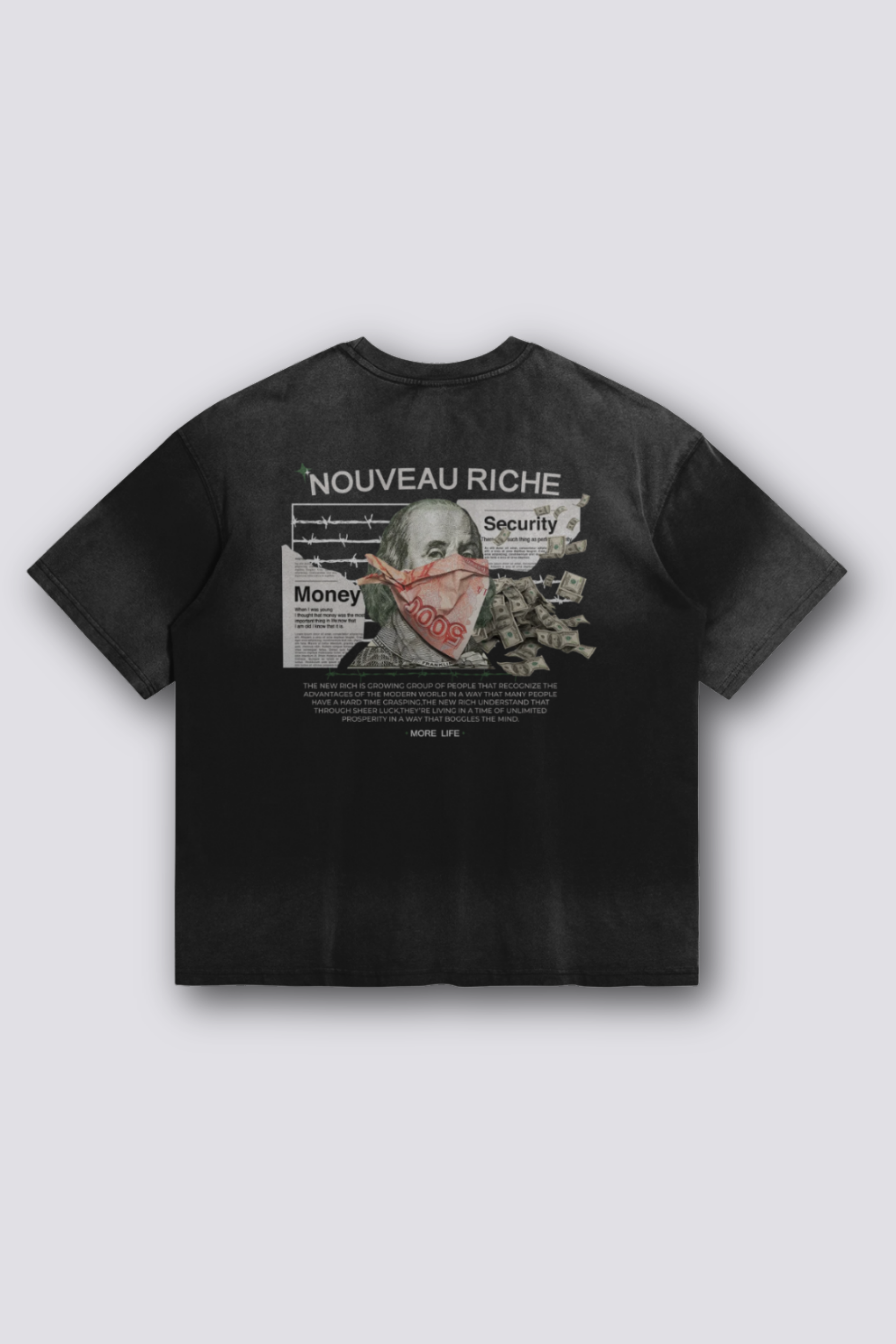 Nouveau Riche Oversized Stonewashed T-shirt