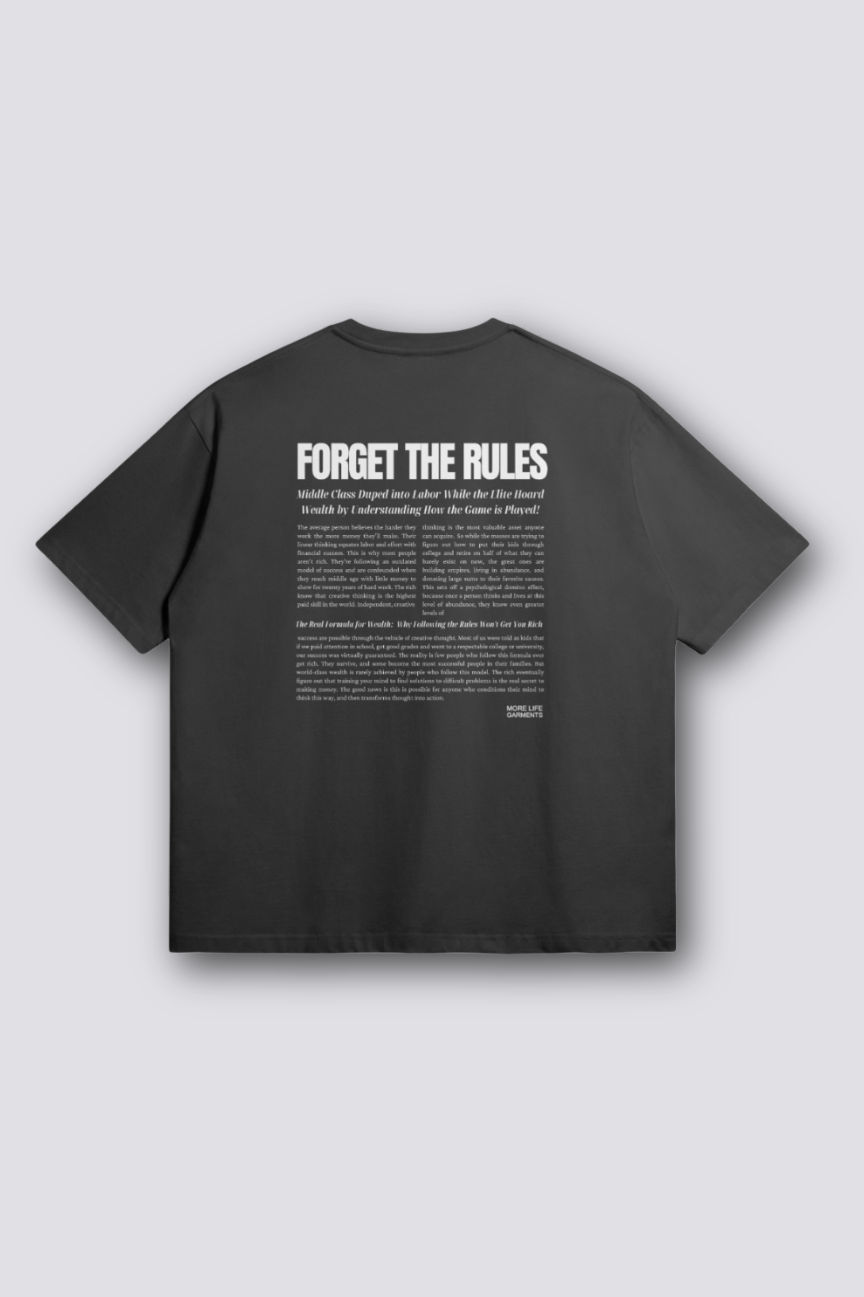 Forget The Rules Black Oversized T-shirt Black