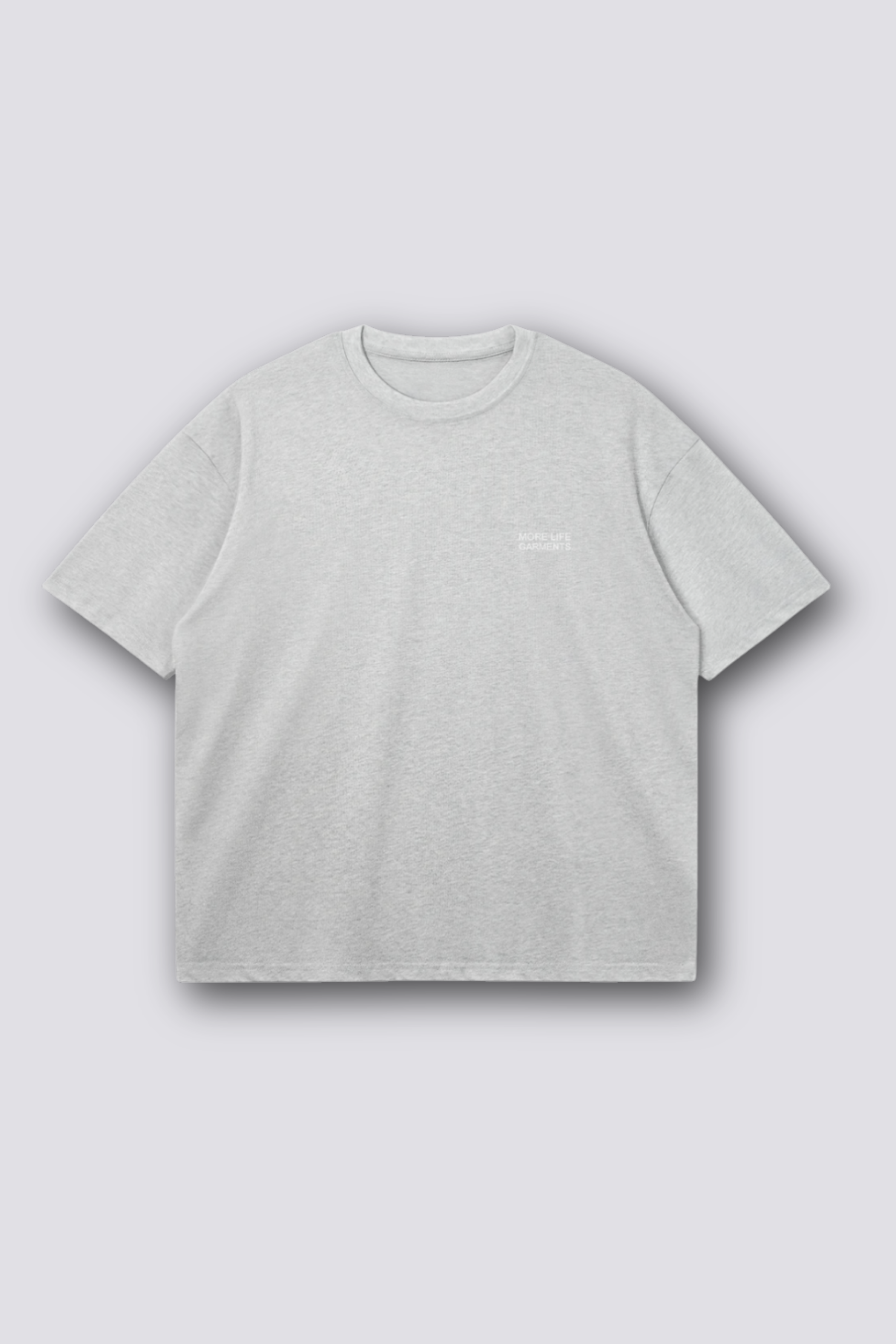 More Life Garments Essentials Oversized T-Shirt Grey