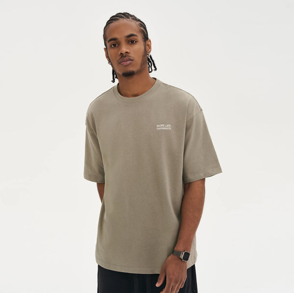 Khaki Heavyweight Oversized T-shirt