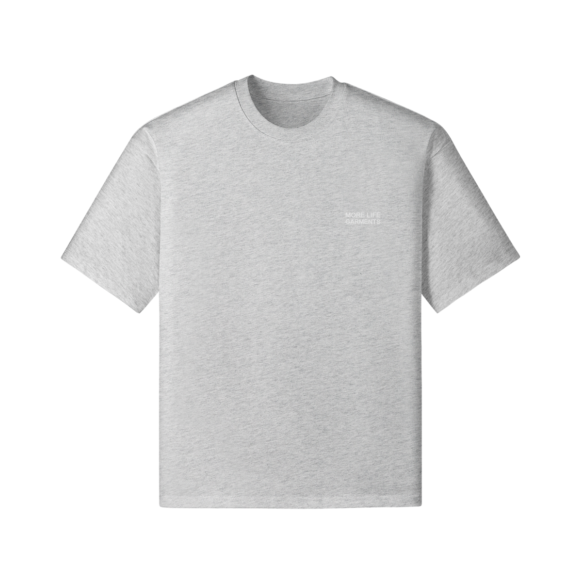 More Life Garments Essentials Oversized T-Shirt Grey
