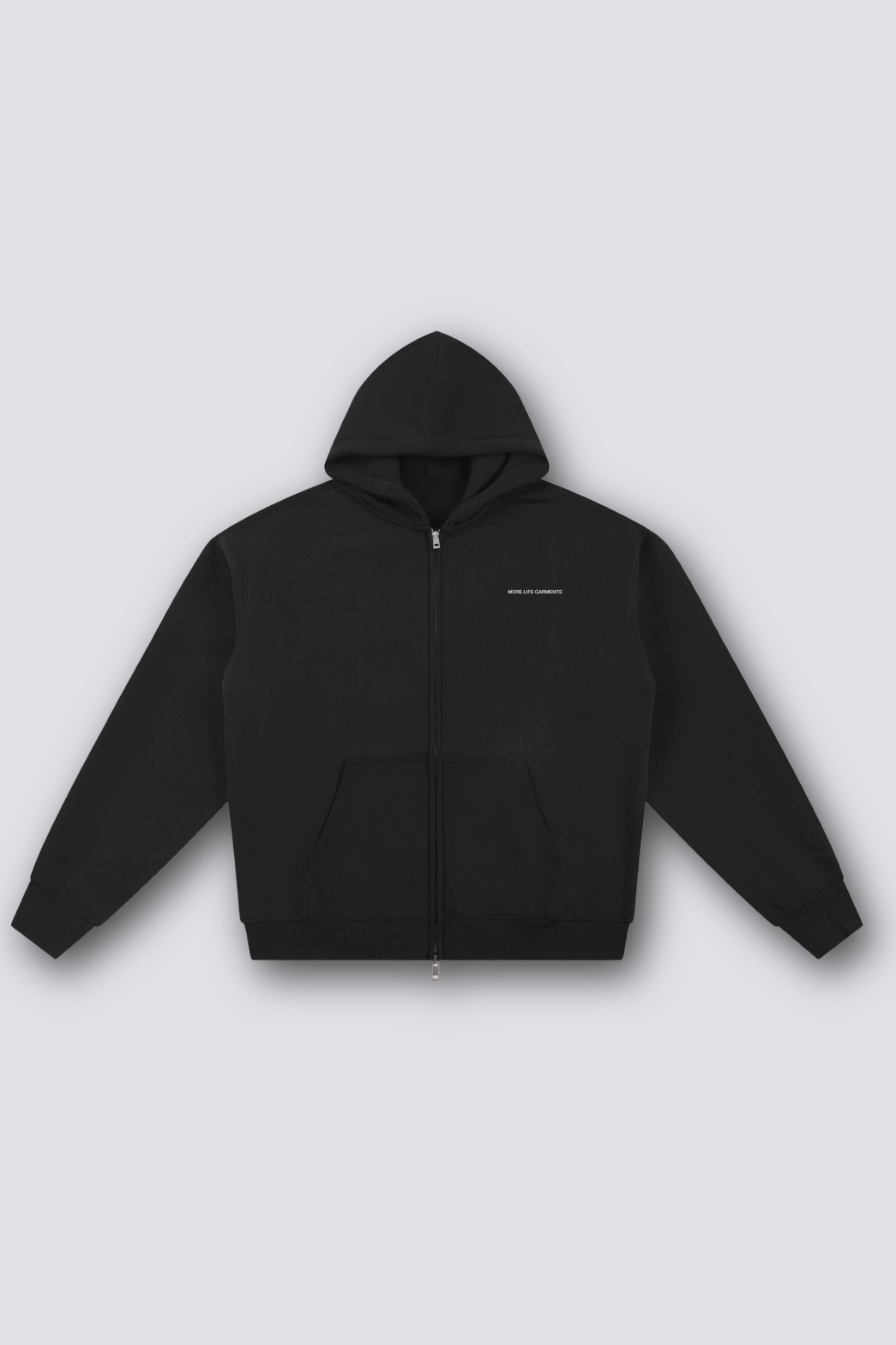 Fuck 9-5 Heavyweight Zipped Hoodie Black