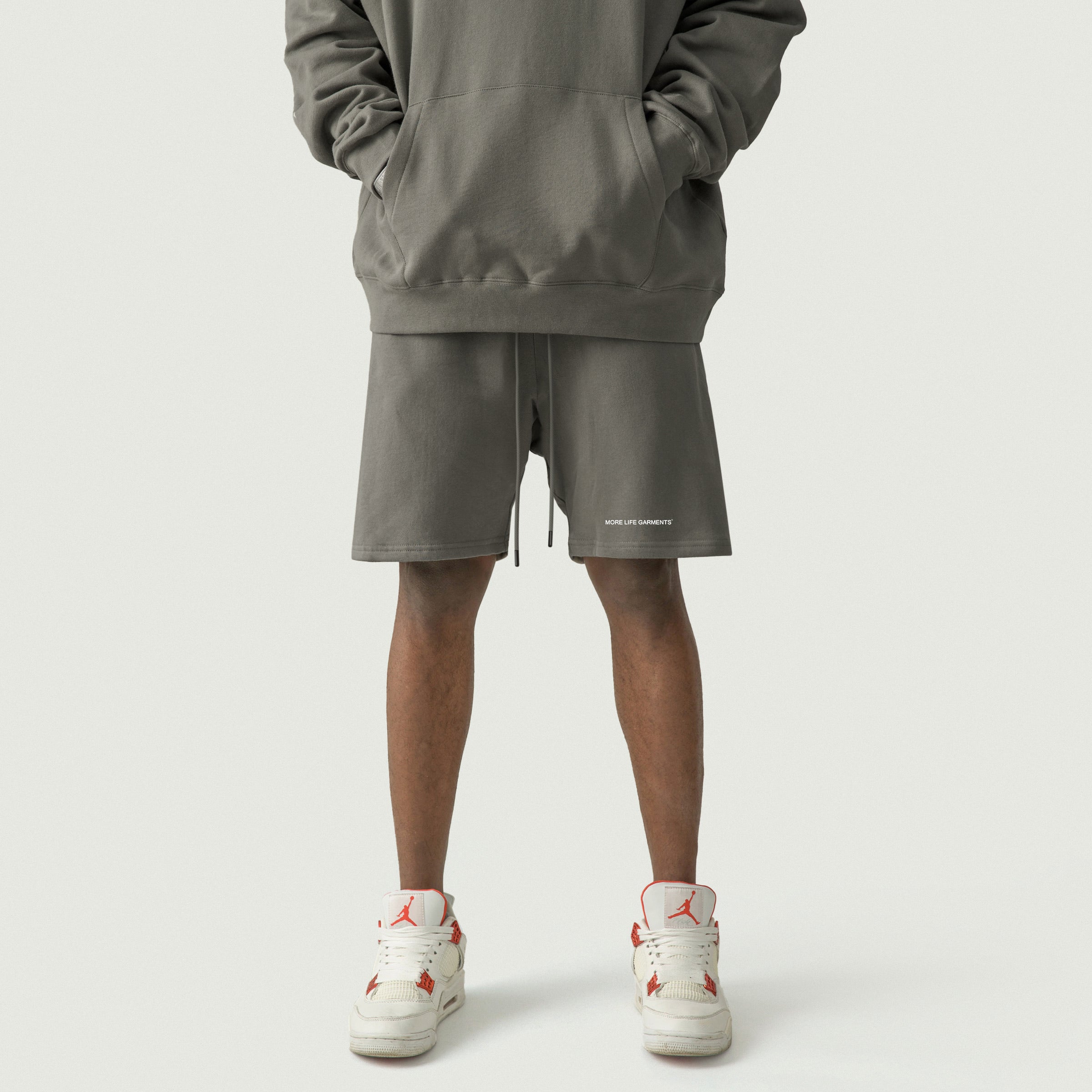 More Life Oversized Shorts Charcoal