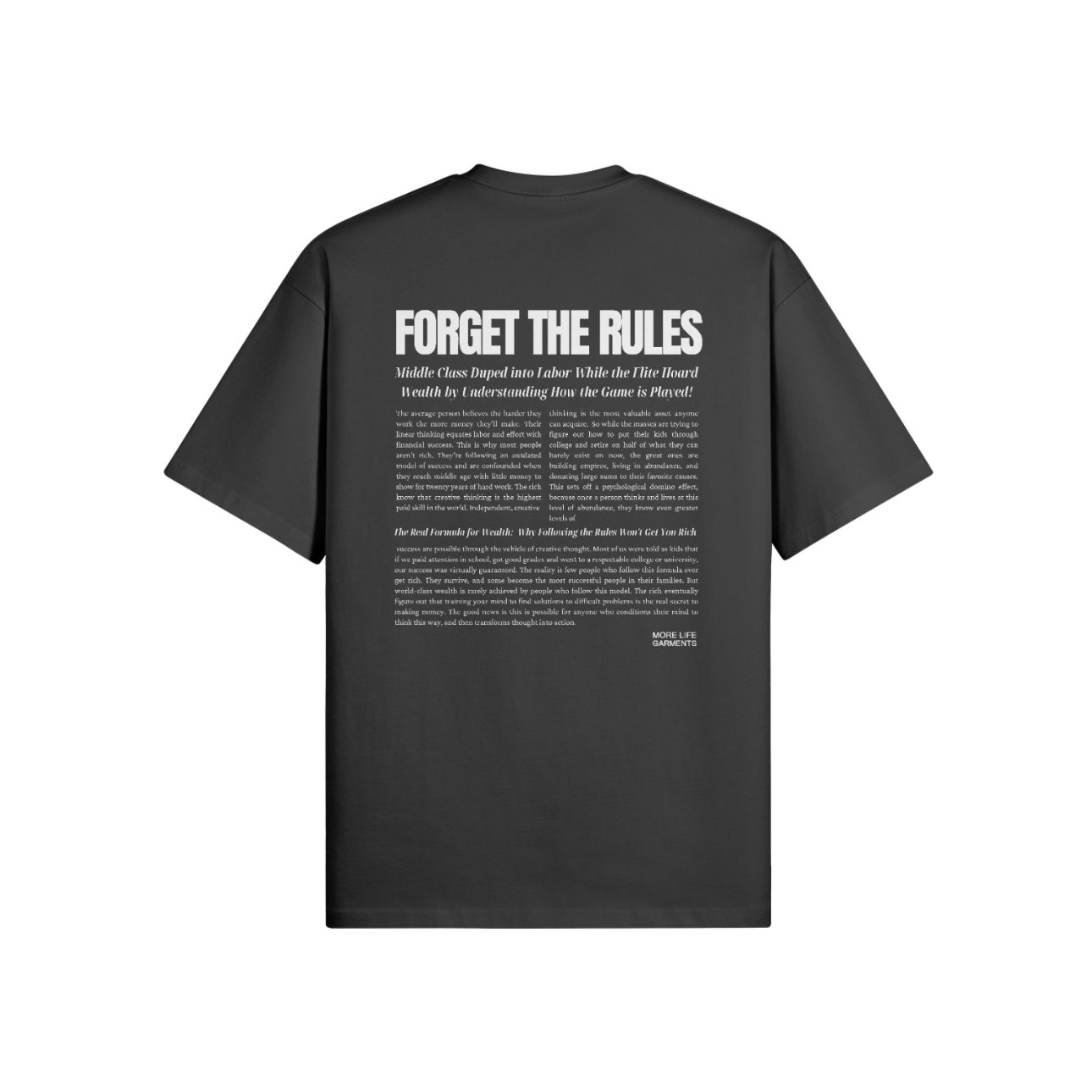 Forget The Rules Black Oversized T-shirt Black