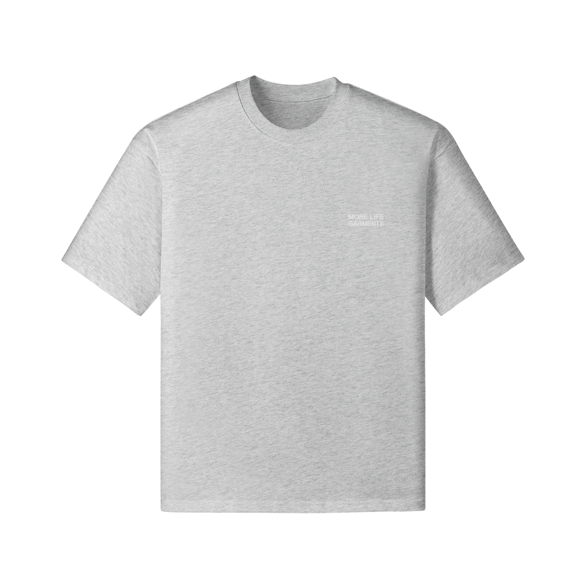 More Life Garments Essential Oversized T-Shirt Grey