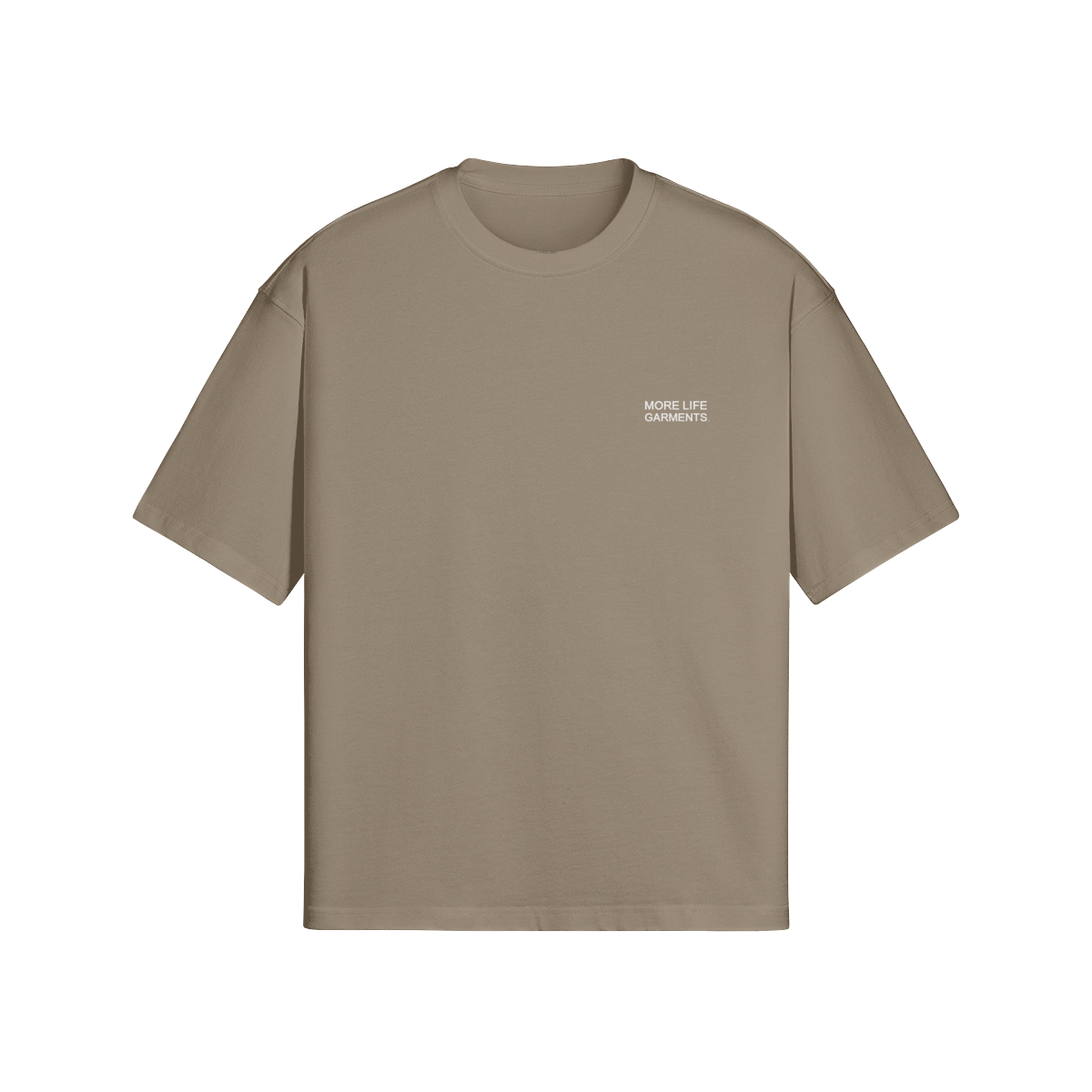 More Life Garments Essential Oversized T-Shirt Americano